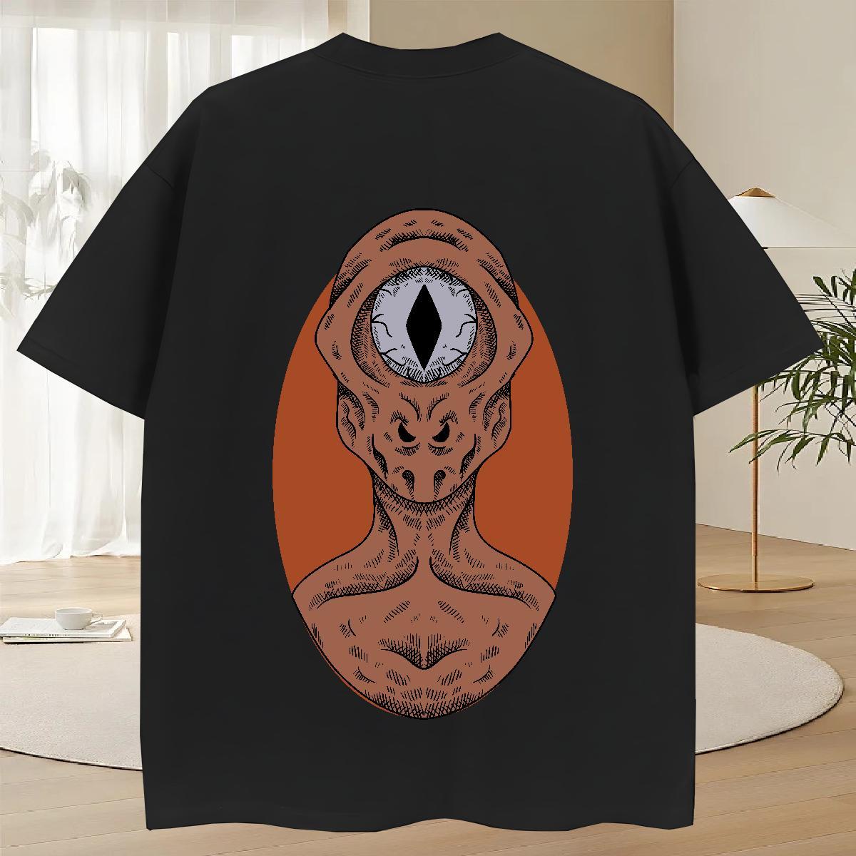 Cool Design Men Clothes T-Shirt 100% Cotton 230g Beach ET Custom Big Size Short Sleeve O-Neck Fashion Casual T shirt Tees