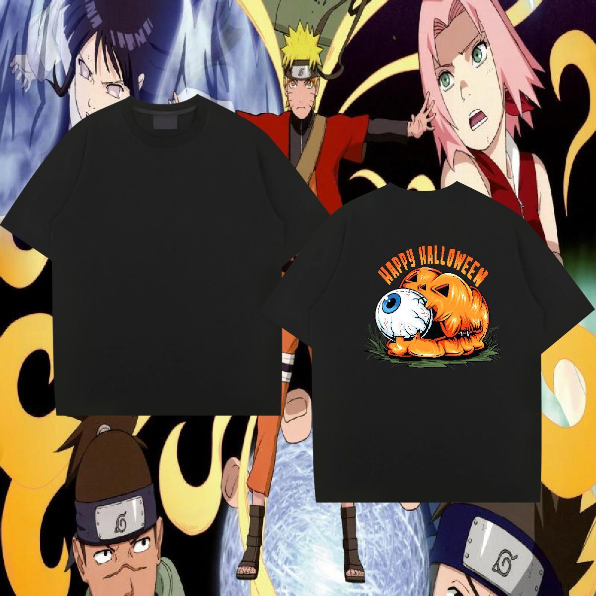 Customized T-Shirts 230g Pure Cotton pumpkin Summer Casual Polos Breathable Short Sleeve Brand Men Tees DIY Anime