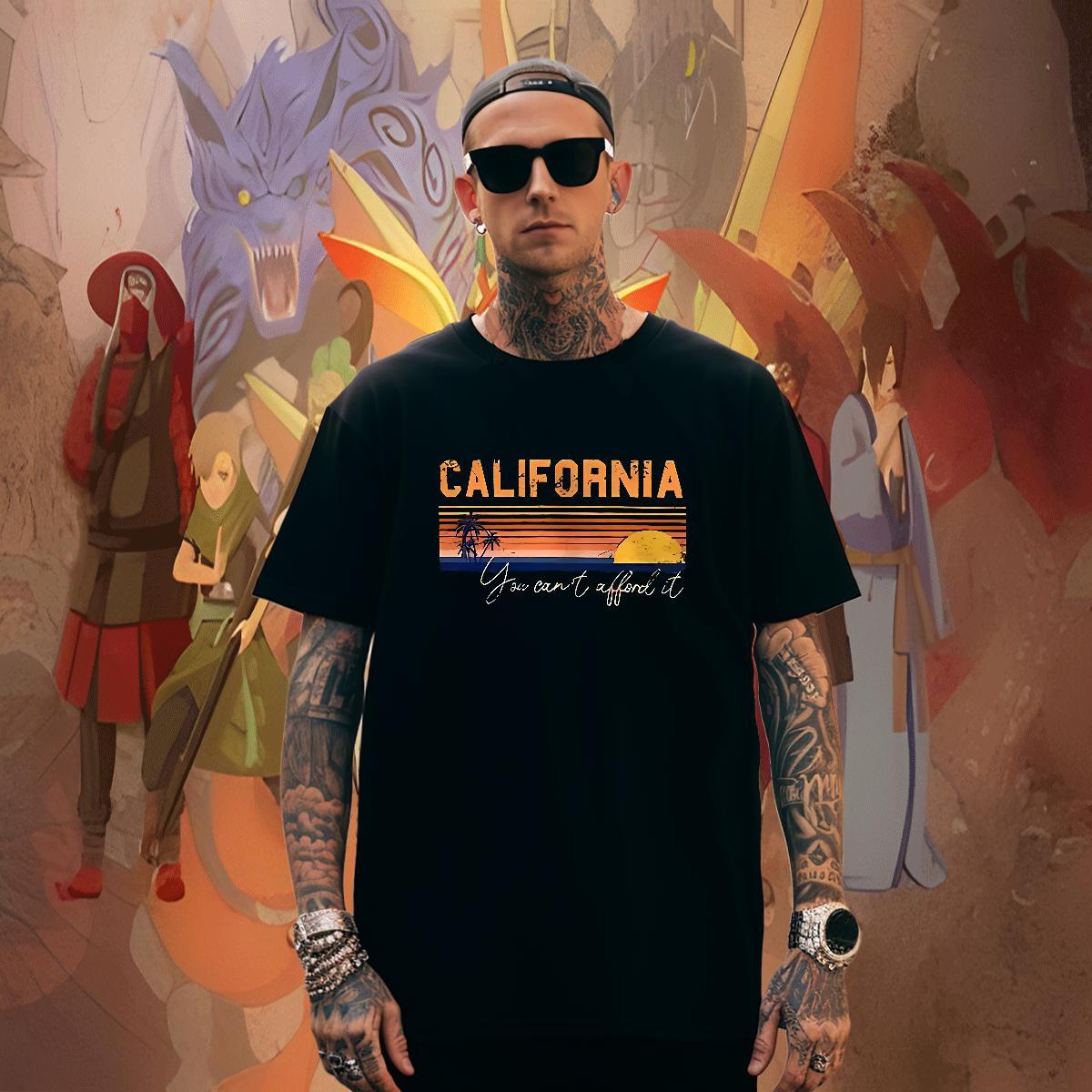 Loose Men Clothes T-Shirt 230g Pure Cotton Street Wear letter Custom Cartoon Breathable Soft Customized T-Shirts for Men Clothings