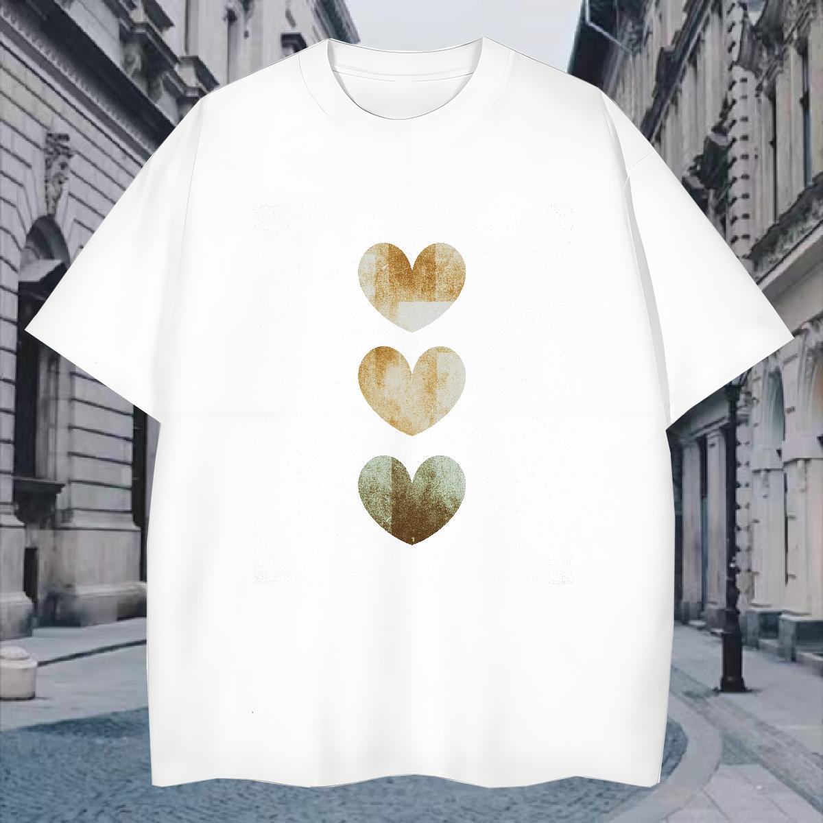 Mens T Shirts 100% Cotton 230g painting Street wear Hip Hop Breathable Custom Print Oversized Couples T Shirts Stylist Popular Polos