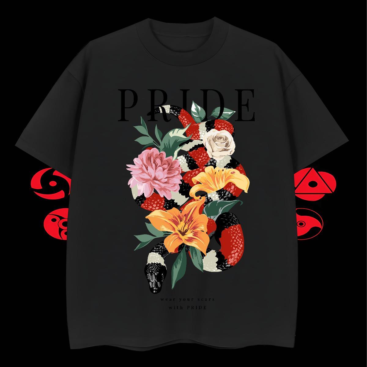 Unisex Men Tshirts 100% Cotton 230g Casual snake Anime Print Breathable 2024 Designer Mens T Shirts Polos