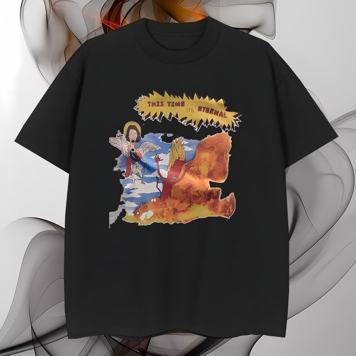 Man T Shirts 230g Cotton icon Street Casual Crew Neck White Plus Size Mens Tshirts Designer High Quality Tops Shirt