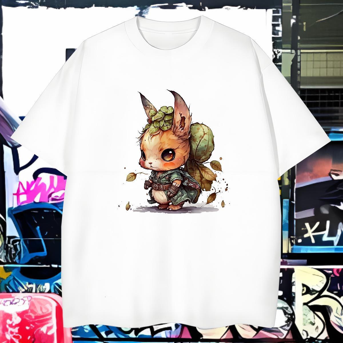 Free Shipping T-Shirts for Men 100% Cotton 230g rabbit Hip Hop Street Clothings O-Neck Short Sleeve Designer Tshirt for Man Woman Oversized 4XL