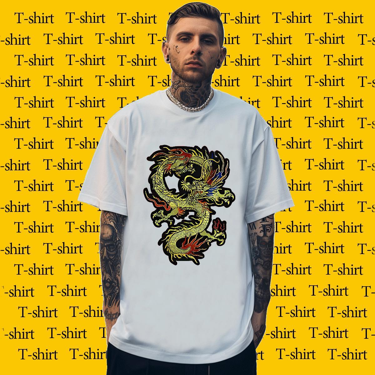 Popular Tshirts 100% Cotton 230g Daily Wear Custom Print Plus Size Breathable 2024 New Men T Shirts Tops