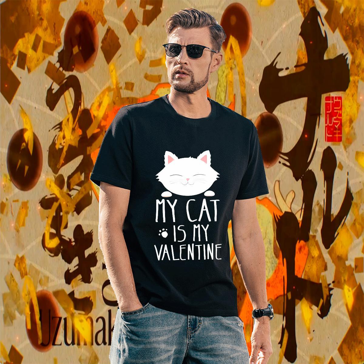 Loose Fit Tshirts 230g Pure Cotton cat Man T Shirts Beach Short Sleeve Soft Cartoon Printing L-4XL DIY Clothings