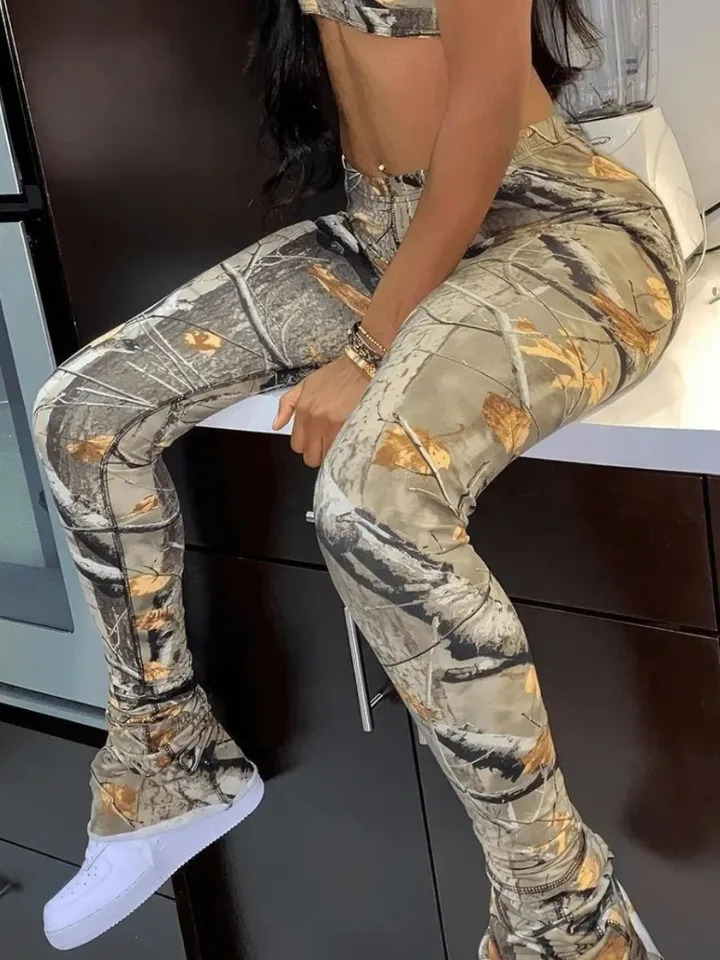 LW Plant Mixed Print Pants Y2K Streetwear Tracksuit Pants Harajuku Sweatpants Printed Joggers Trousers womens clothing 240806