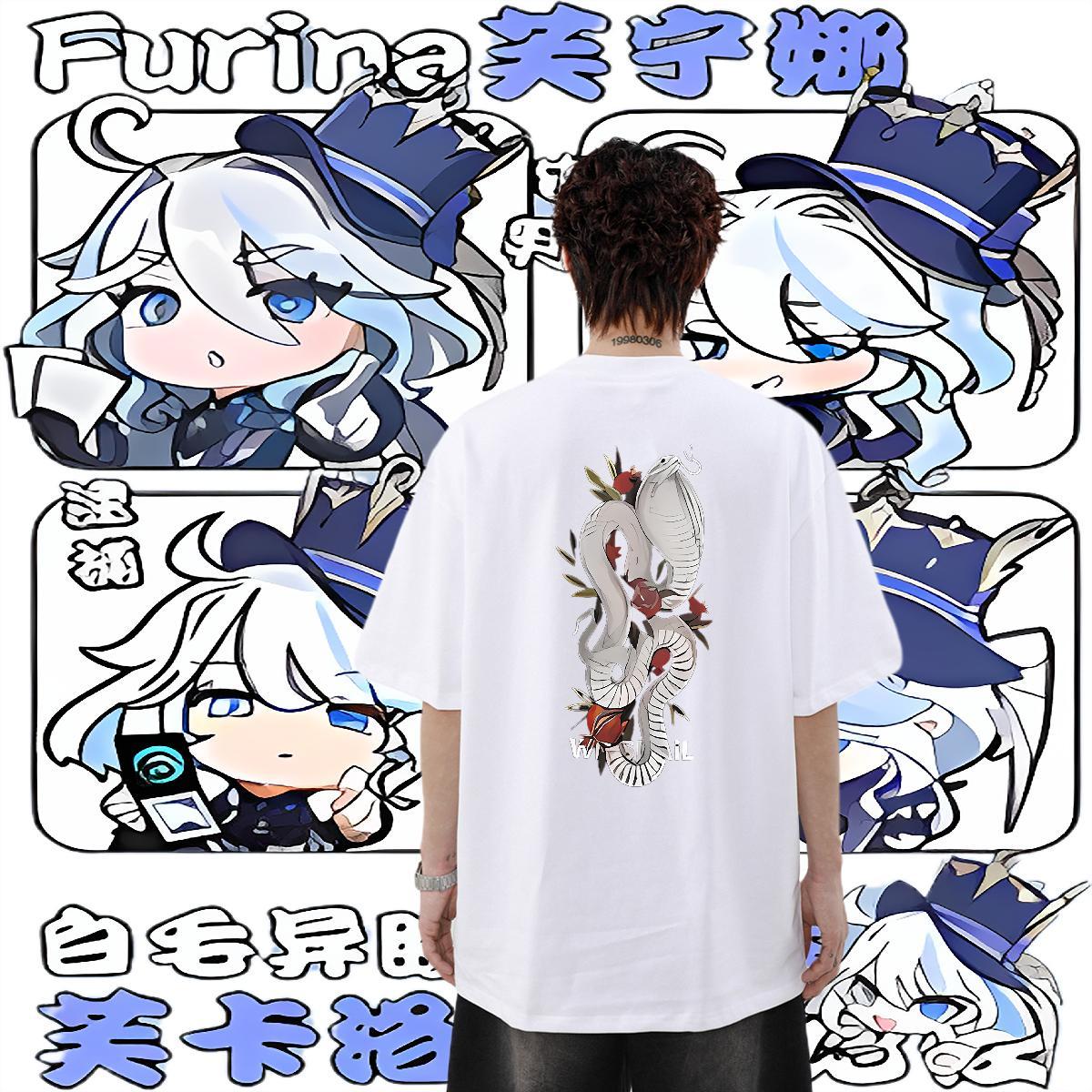 Fashion T Shirt For Man 230g Pure Cotton snake Street Polos O Neck Short Sleeves Classic Tshirt for Man Woman DIY