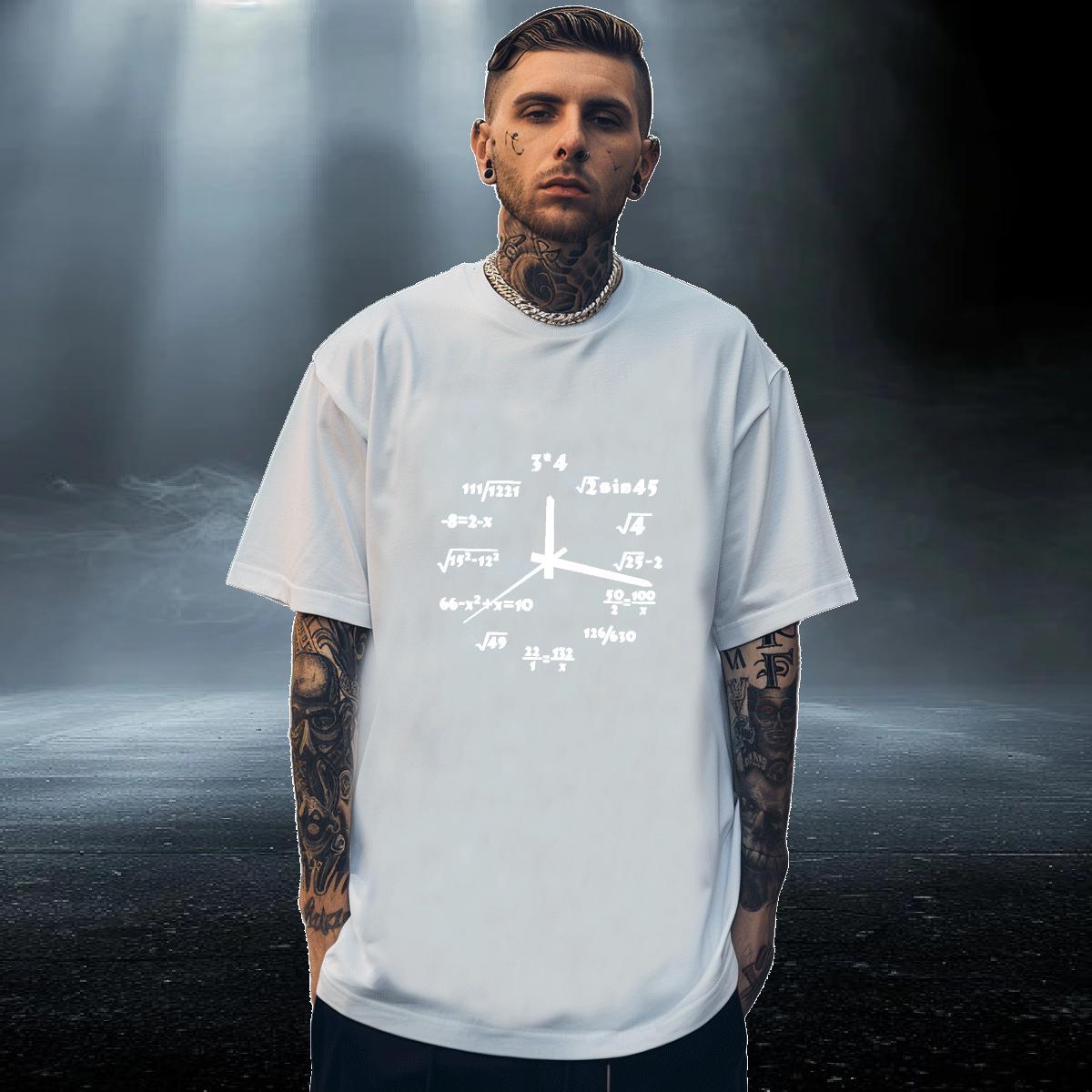 Classic Couples T Shirts 230g Cotton Sport letter Cartoon Print Breathable Crew Neck Brand T-Shirts for Men Tees