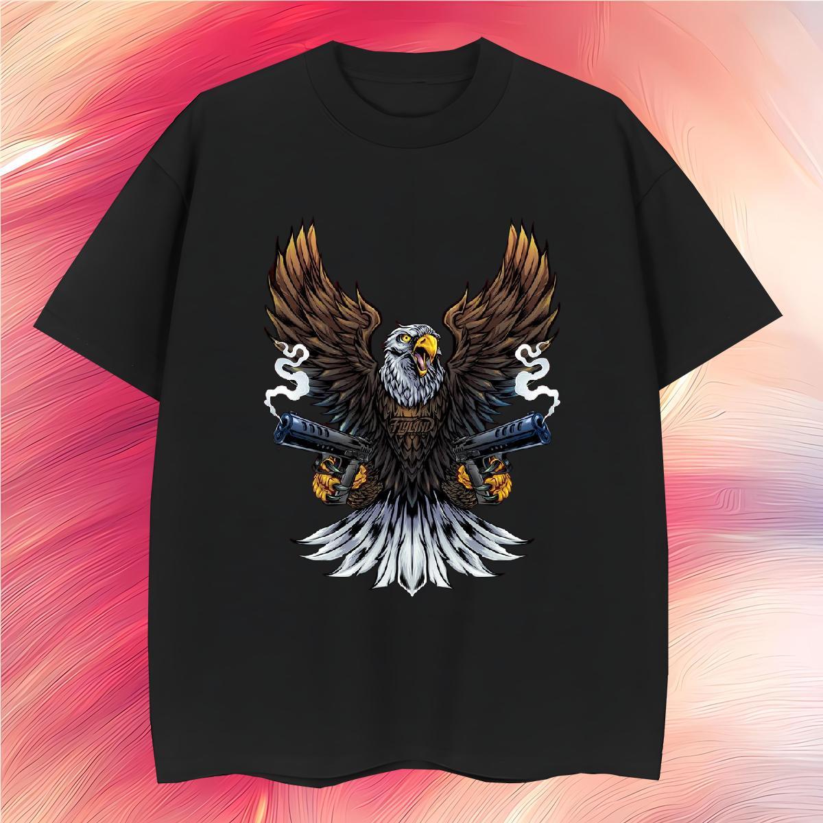 Fashion T-Shirts 230g Pure Cotton cool Casual Tees Shirts Breathable Crew Neck Brand Tshirts Anime Print