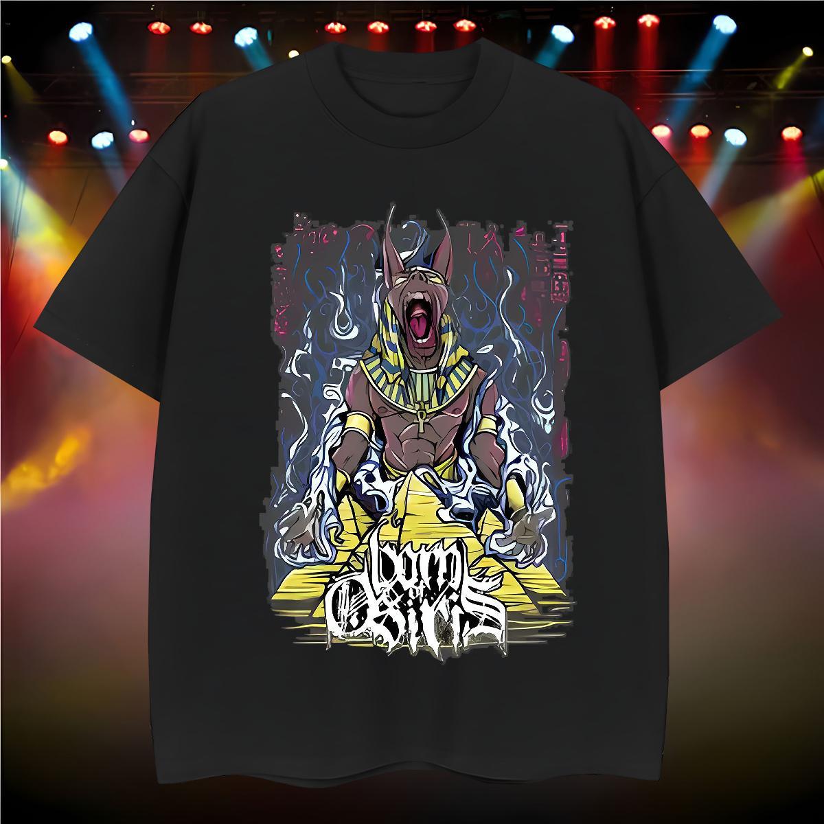 Mens T Shirts 230g Pure Cotton Home Outdoor O-Neck Short Sleeve Cartoon Print Tshirt for Man Woman Casual New Cool Design Polos