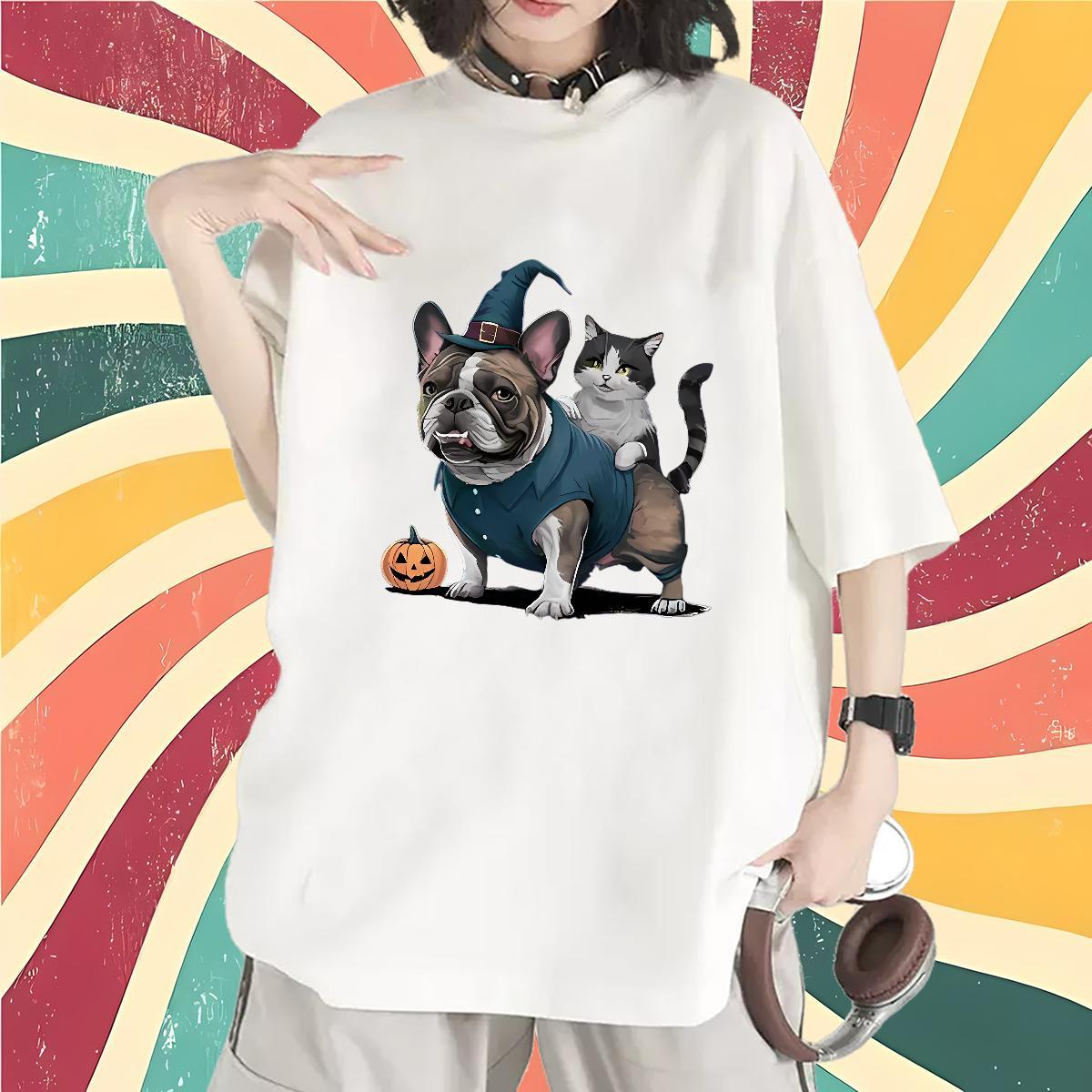 Free Shipping Womens T Shirts Short sleeve Soft Tshirt for Man Woman Custom Printing animals Street Casual 230g Cotton 2024 Designer Tops Tees