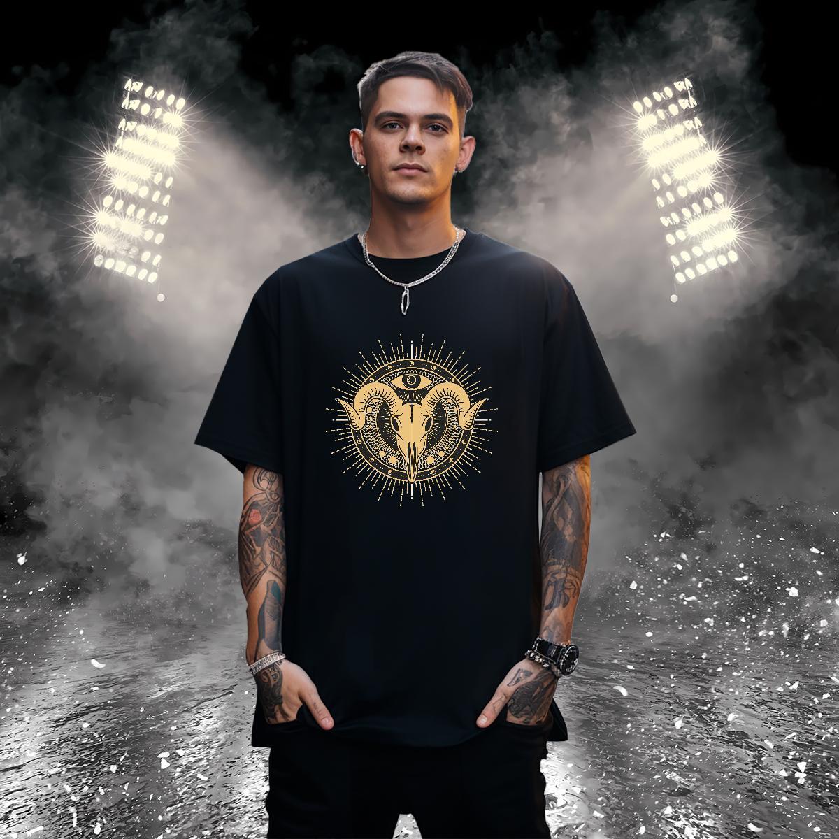 T Shirts Men 230g Cotton sheep Casual Crew Neck Breathable White Plus Size Mens Tshirts DIY TOP Quality Tops Shirt