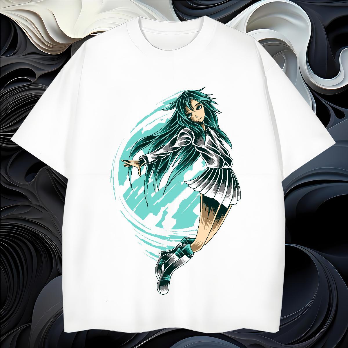 T-Shirts for Men 230g 100% Cotton portrait Sports Casual Short Sleeve Soft Custom Cartoon Couples T Shirts Factory Direct Loose Clothings