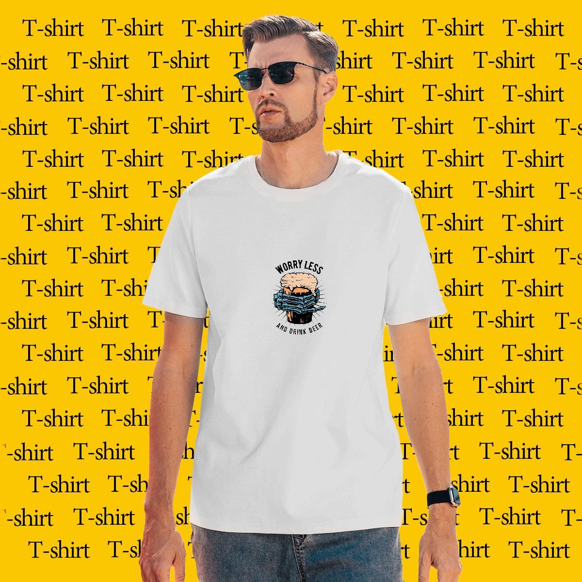 Brand Men Tops Tees 100% Cotton 230g summer Mens T Shirts Sports Casual O-Neck Short Sleeve Skull Custom Wear