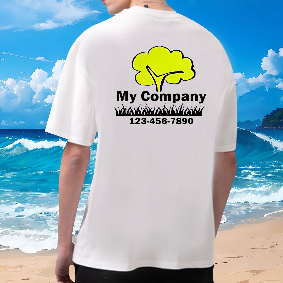 2024 New Man T Shirts 230g 100% Cotton tree Beach Tees Shirts Breathable Crew Neck Comfortable Tshirt for Man Woman Anime
