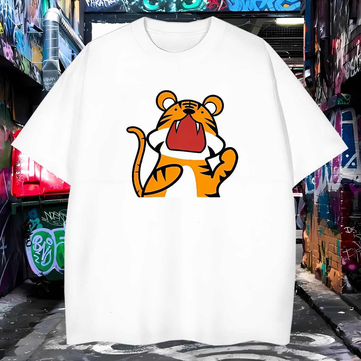 Brand Men Tops Tees 100% Cotton 230g T Shirt For Man High Street Hip Hop O-Neck Short Sleeve DIY Printed Stylist Polos