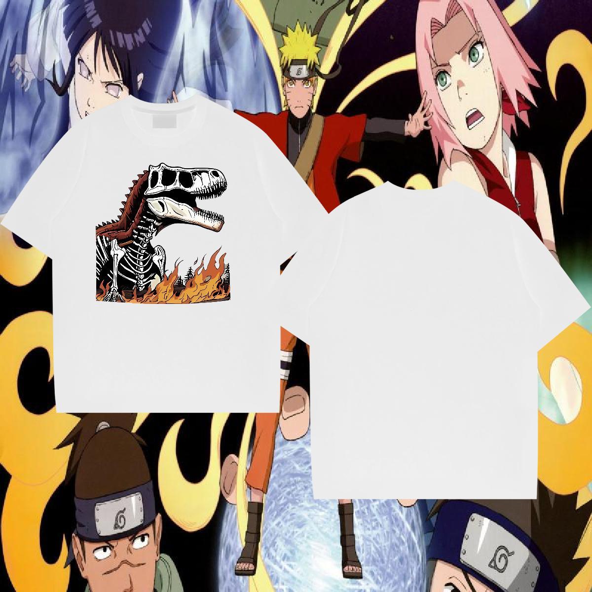 2024 Designer T Shirt For Man 230g 100% Cotton halloween Street Wear Breathable Short Sleeve Wholesale Men Clothes T-Shirt Custom Anime