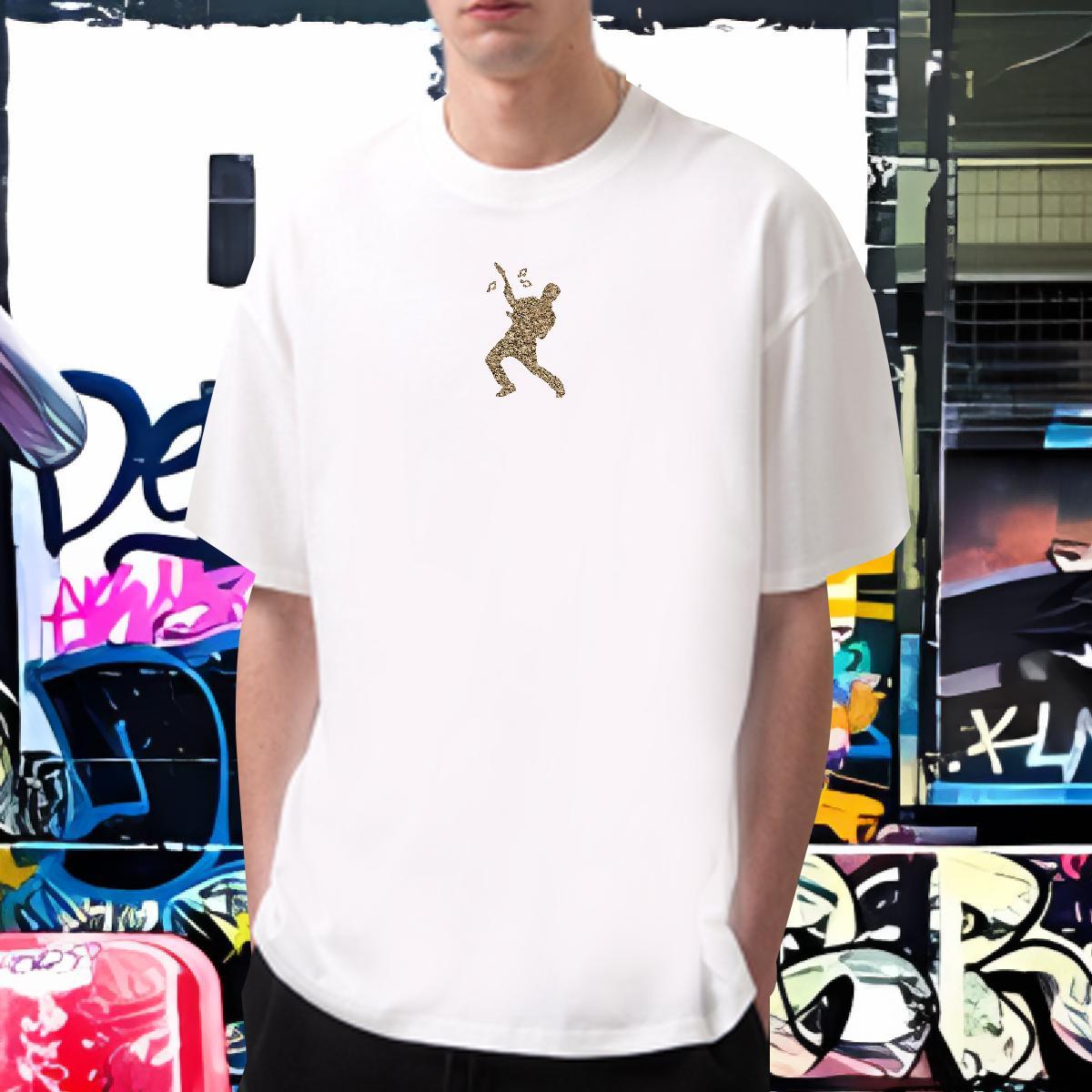 Man T Shirts 100% Cotton 230g portrait High Street Hip Hop Breathable Short Sleeve DIY Tshirt for Man Woman 2024 Designer Classic Clothings