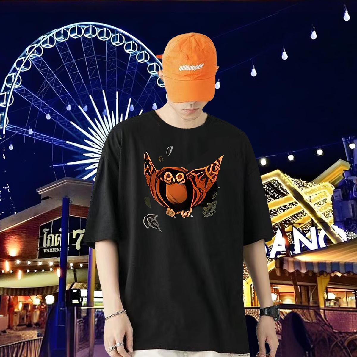 DIY Customized T-Shirts 100% Cotton 230g halloween Outdoor Tops Breathable Short Sleeve Loose Mens Tshirts Custom Print Plus Size