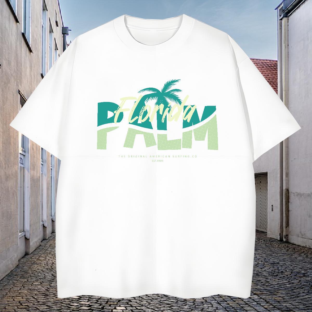 Classic Mens T Shirts 100% Cotton 230g tree Casual Clothes Breathable Short Sleeve TOP Quality Men Tees Customized Print
