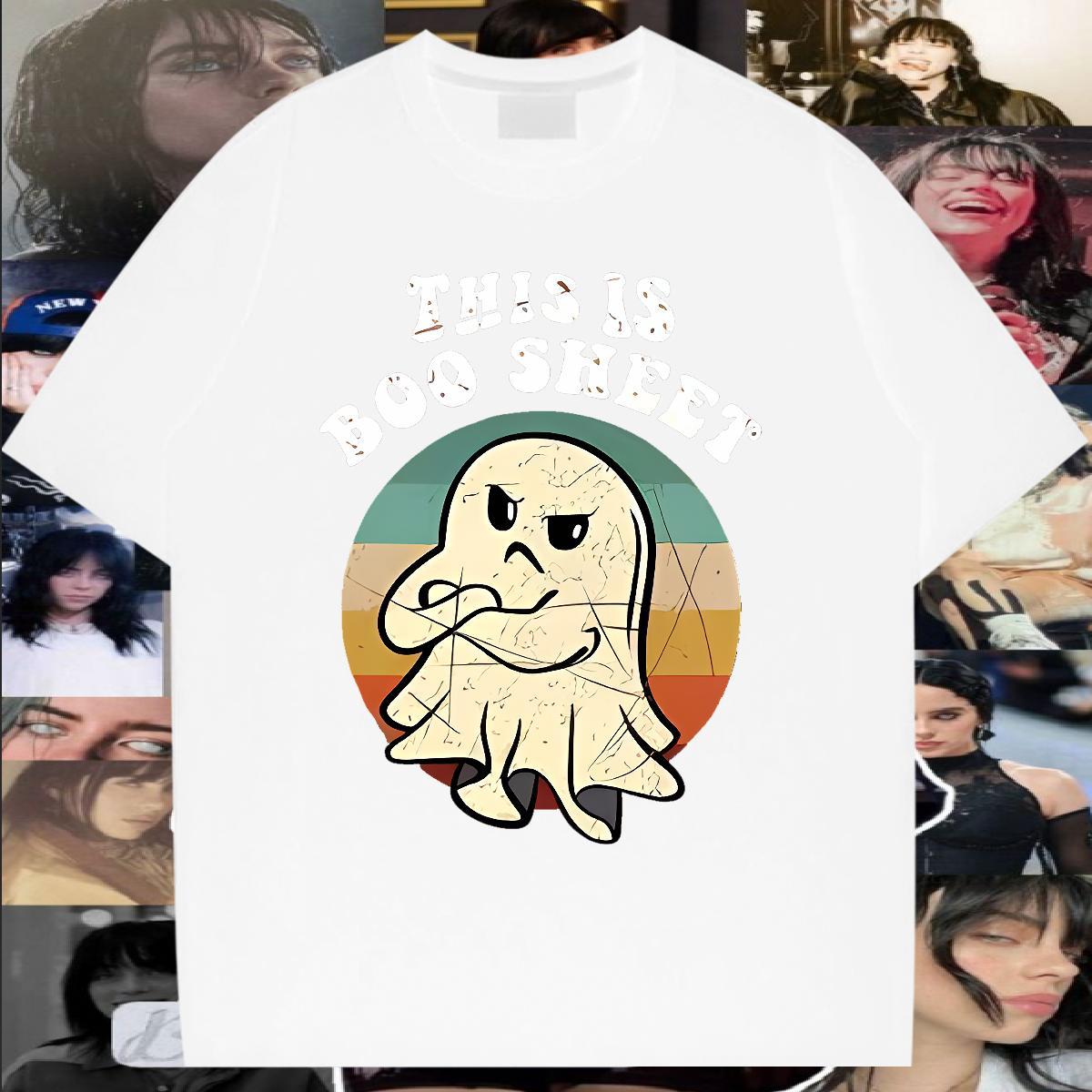 Fashion Casual Mens T Shirts 230g Pure Cotton halloween Street Top Tees Breathable Crew Neck Comfortable Couples T Shirts Custom Anime
