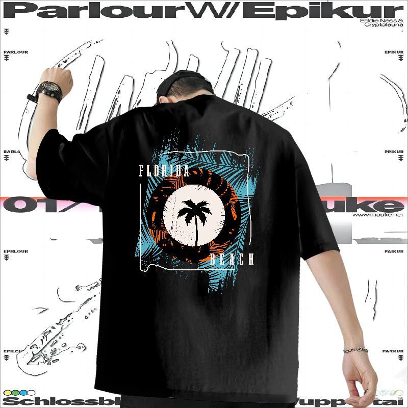 Factory Direct T-Shirts 230g 100% Cotton tree Hip Hop Street Tee Shirt O-Neck Short Sleeve Cool Design Men Clothes T-Shirt DIY Printed