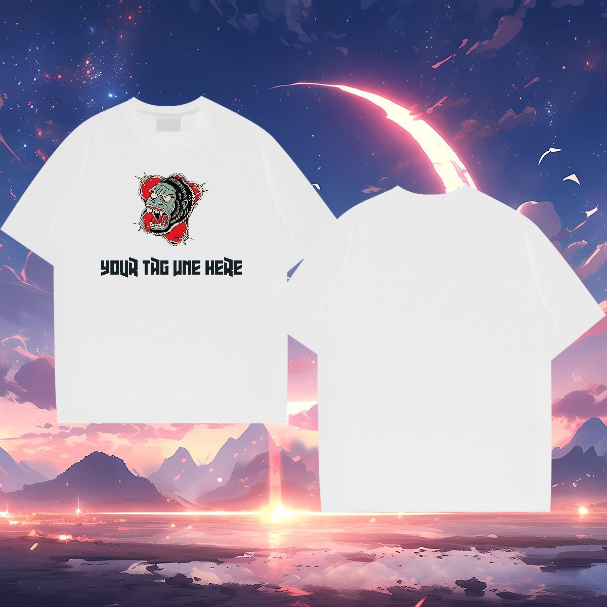 Free Shipping Men T Shirts 230g Cotton Casual Tees Breathable Brand Tshirt for Man Woman DIY Printed