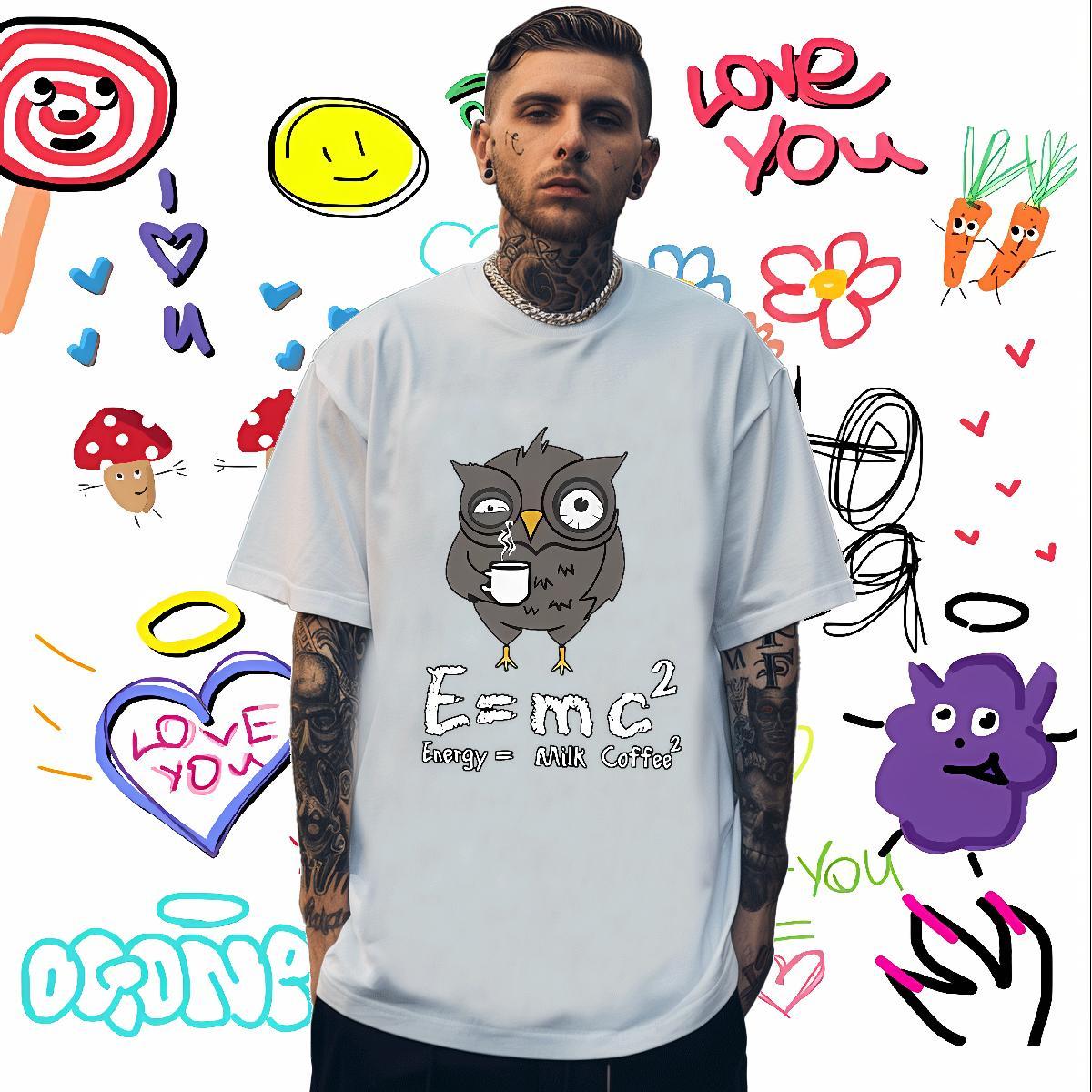 Popular Tshirt for Man Woman 230g Pure Cotton eagle Men T Shirts Hip Hop Breathable Skull Classic Polos