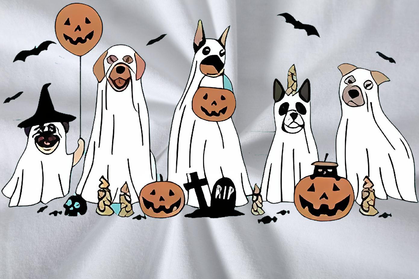 Brand T-Shirts 230g Cotton halloween Street Wear Pure Cotton TOP Quality Tshirts Oversized 3XL 4XL