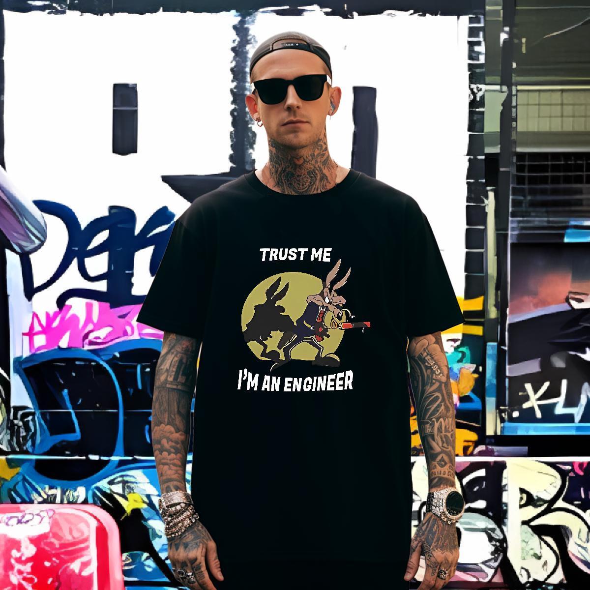 Wholesale Couples T Shirts 230g Pure Cotton wolf Mens T Shirts Spring Summer Crew Neck Asian Size Stylist Clothings