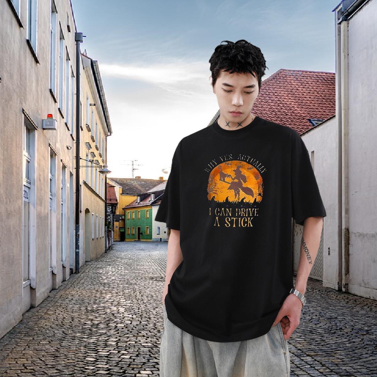 2024 Designer Mens T Shirts 230g Pure Cotton halloween Hip Hop Street Tops Crew Neck Unisex Men Tshirts Cartoon Printing L-4XL