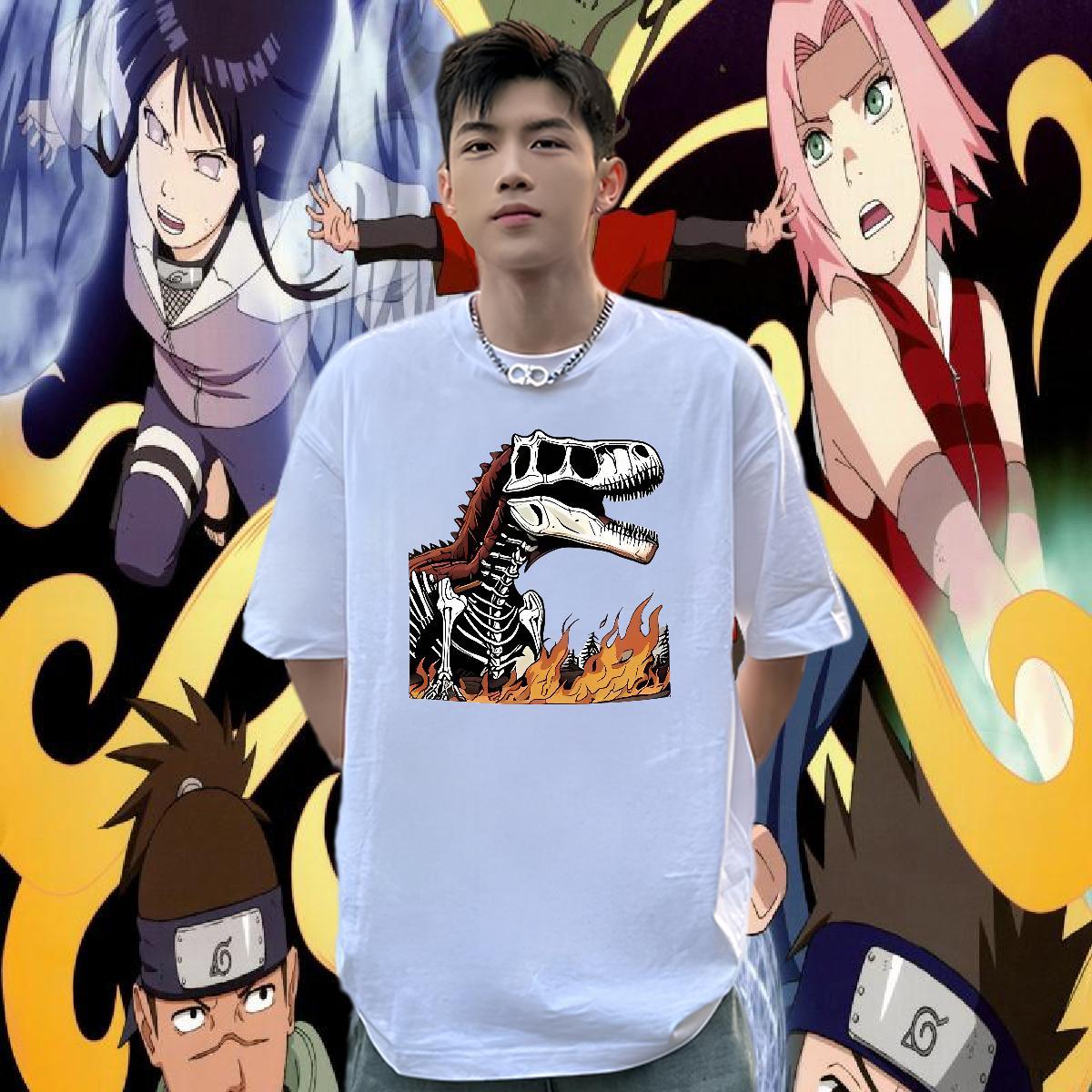 2024 Designer T Shirt For Man 230g 100% Cotton halloween Street Wear Breathable Short Sleeve Wholesale Men Clothes T-Shirt Custom Anime