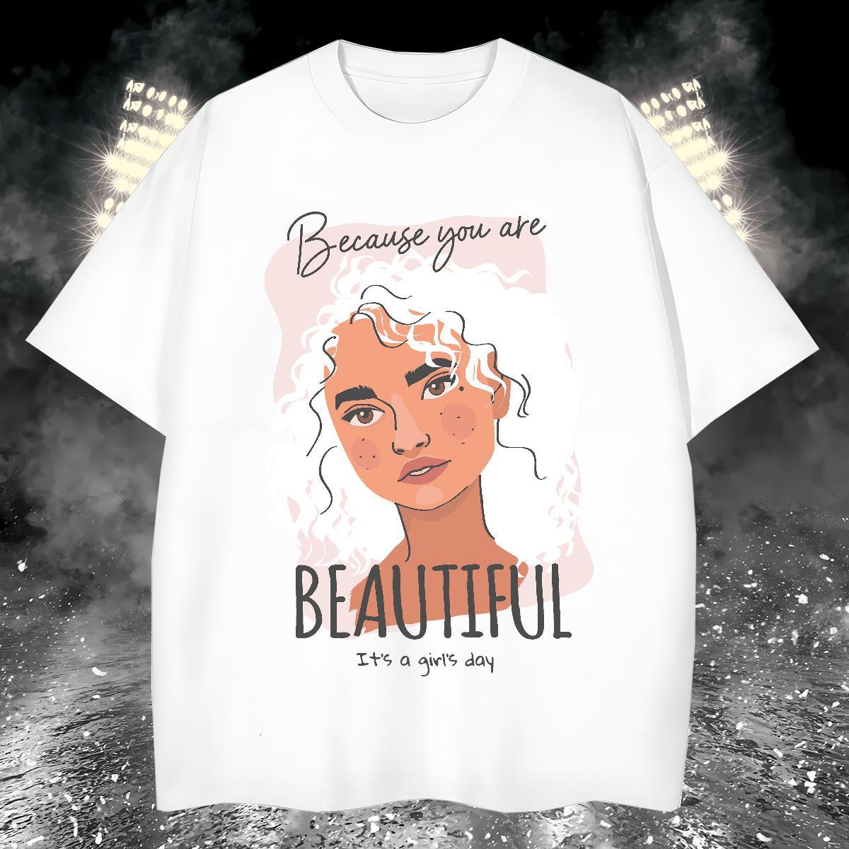 T-Shirts 100% Cotton 230g women Daily Wear Breathable Short Sleeve Skull Men Tshirts 2024 New High Quality Tops Shirt