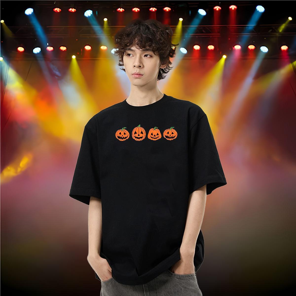 DIY Customized T Shirt For Man 230g 100% Cotton halloween Home Outdoor Tops Shirt Short Sleeve Soft Designer Tshirt for Man Woman Custom Anime