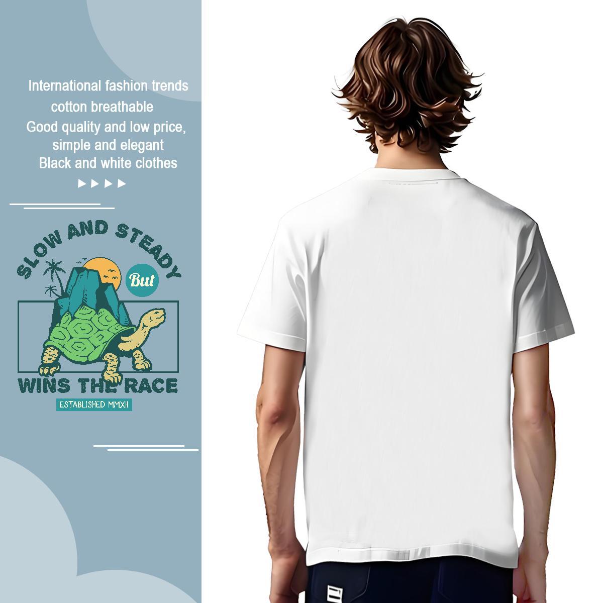 T-Shirts 230g 100% Cotton Sports Casual Crew Neck Breathable Custom Print Plus Size Men Tops Tees Free Shipping Designer Tshirts