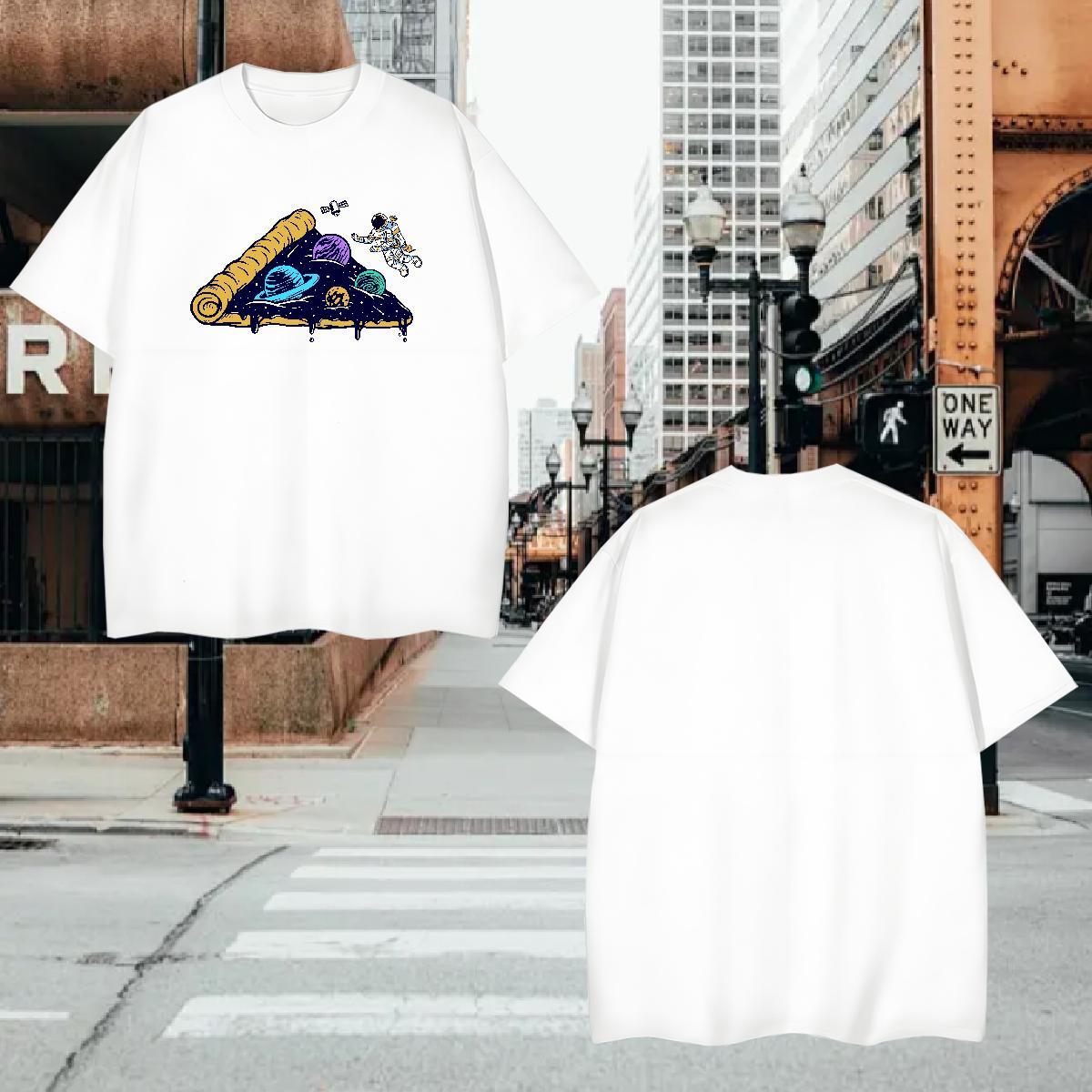 T Shirt For Man 230g Pure Cotton stars Casual Breathable Crew Neck Custom Print Plus Size Men Tshirts Customized Loose Tee Shirt