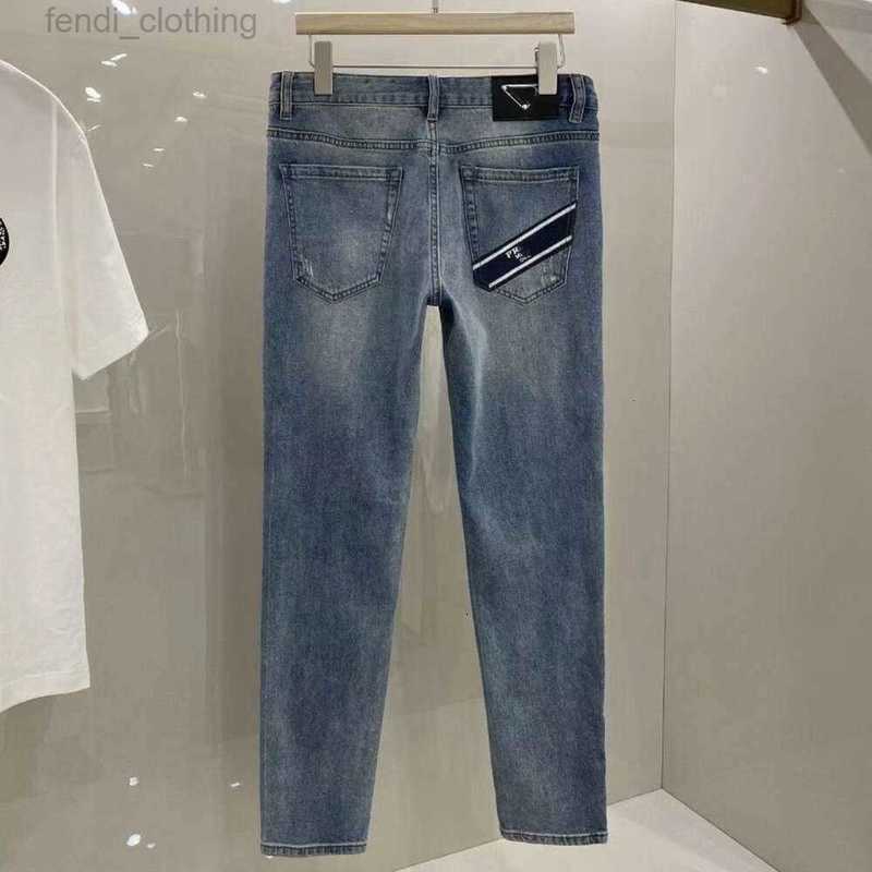 Men's Jeans Designer luxury jeans designer pants mens casual denim trousers washed slightly elastic slim fit skinny Pants spring and summer ripped 09F9
