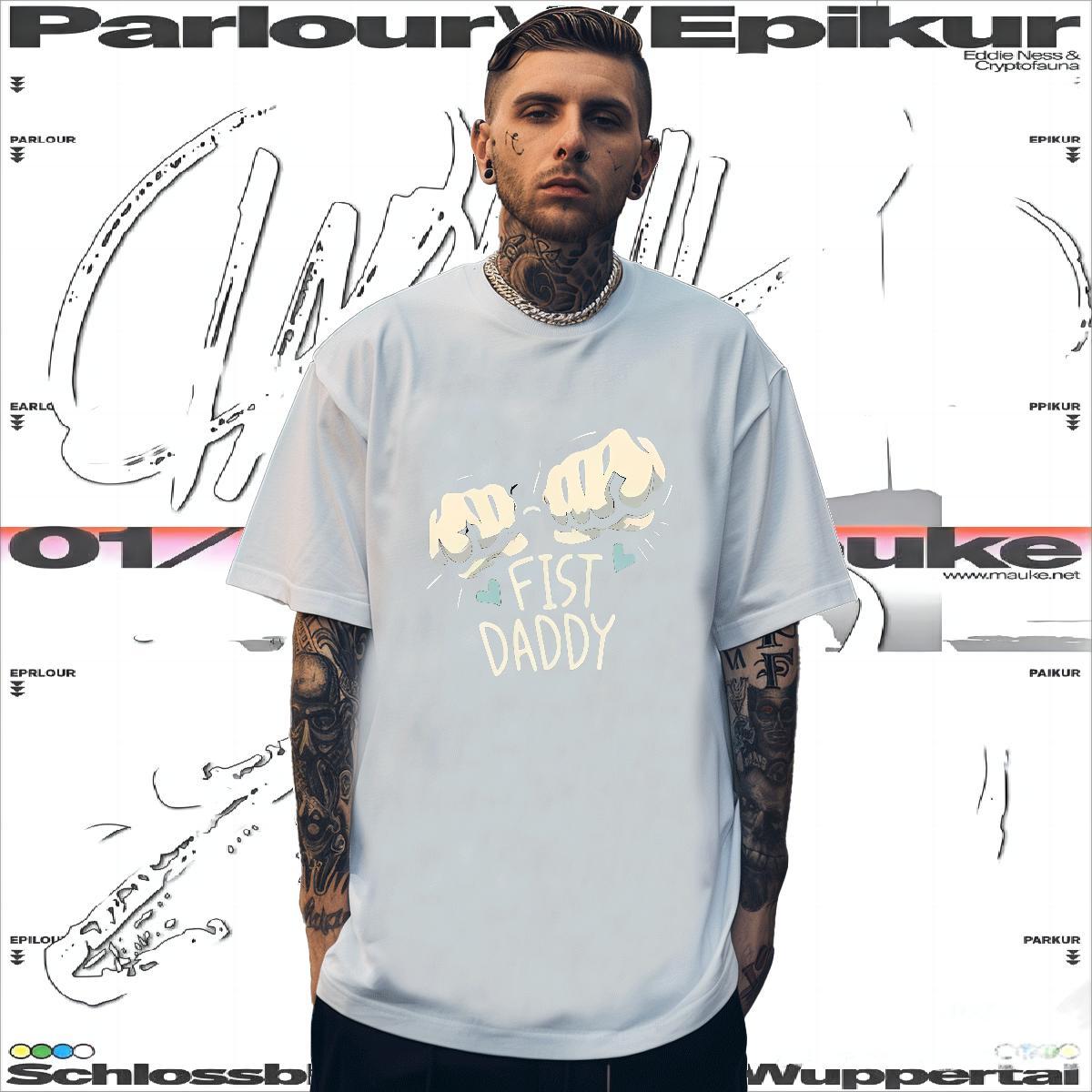 T shirt 230g Cotton hands Summer Casual Breathable Soft Cartoon Printing L-4XL Tshirt for Man Woman New Unisex Tops