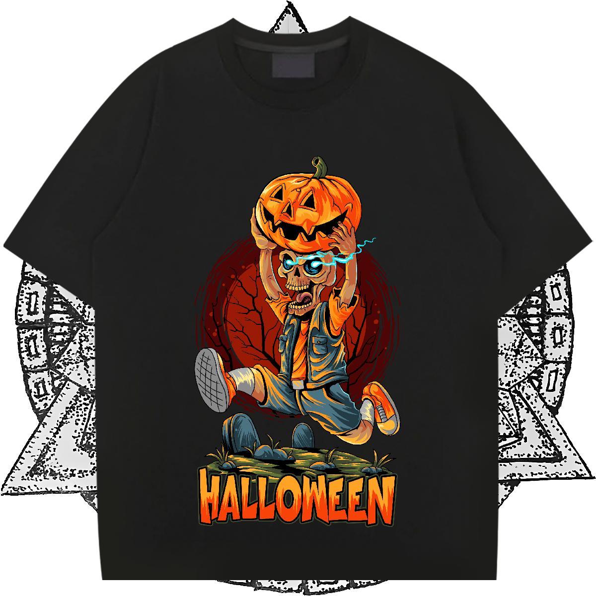 Stylist Mens T Shirts 100% Cotton 230g pumpkin Daily Outfit Tees Crew Neck TOP Quality Tshirt for Man Woman Custom Printing