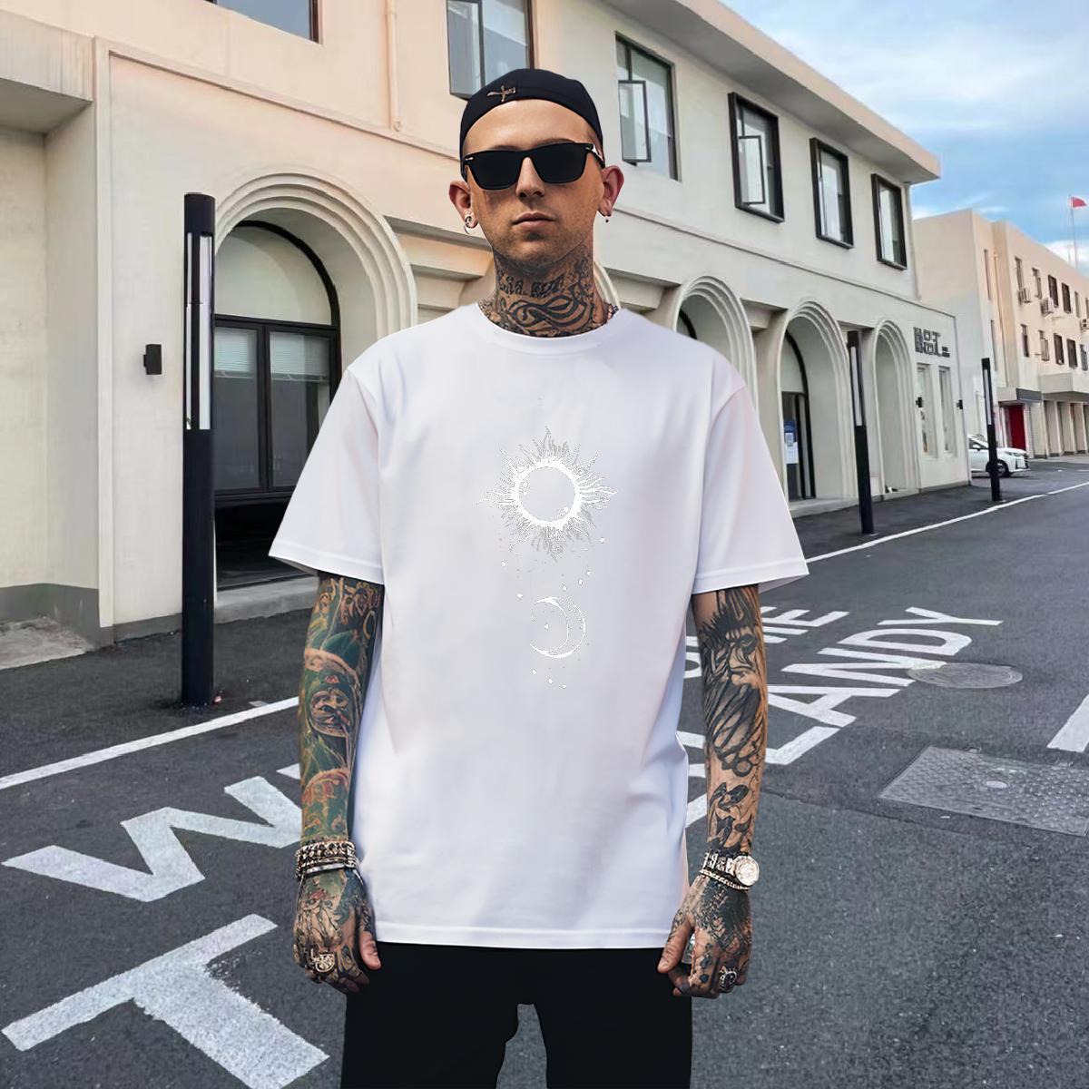 TOP Quality Tshirts 230g Cotton Sports Casual sky Custom Anime Breathable Soft Fashion T Shirts Men Tees Shirts