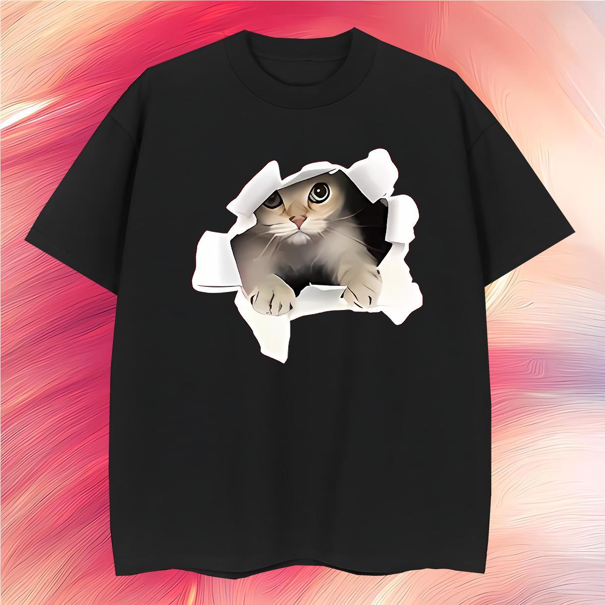 T shirt 230g Pure Cotton cute Beach O Neck Short Sleeves Custom Anime Men Tees Fashion Design Wholesale Tops Shirt