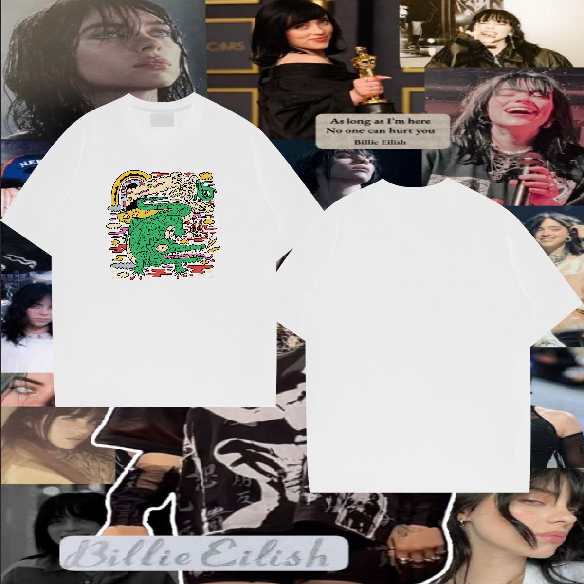 Factory Direct Man T Shirts 100% Cotton 230g crocodile Street Wear Tops Shirt Crew Neck Breathable High Quality Men Tees White Plus Size