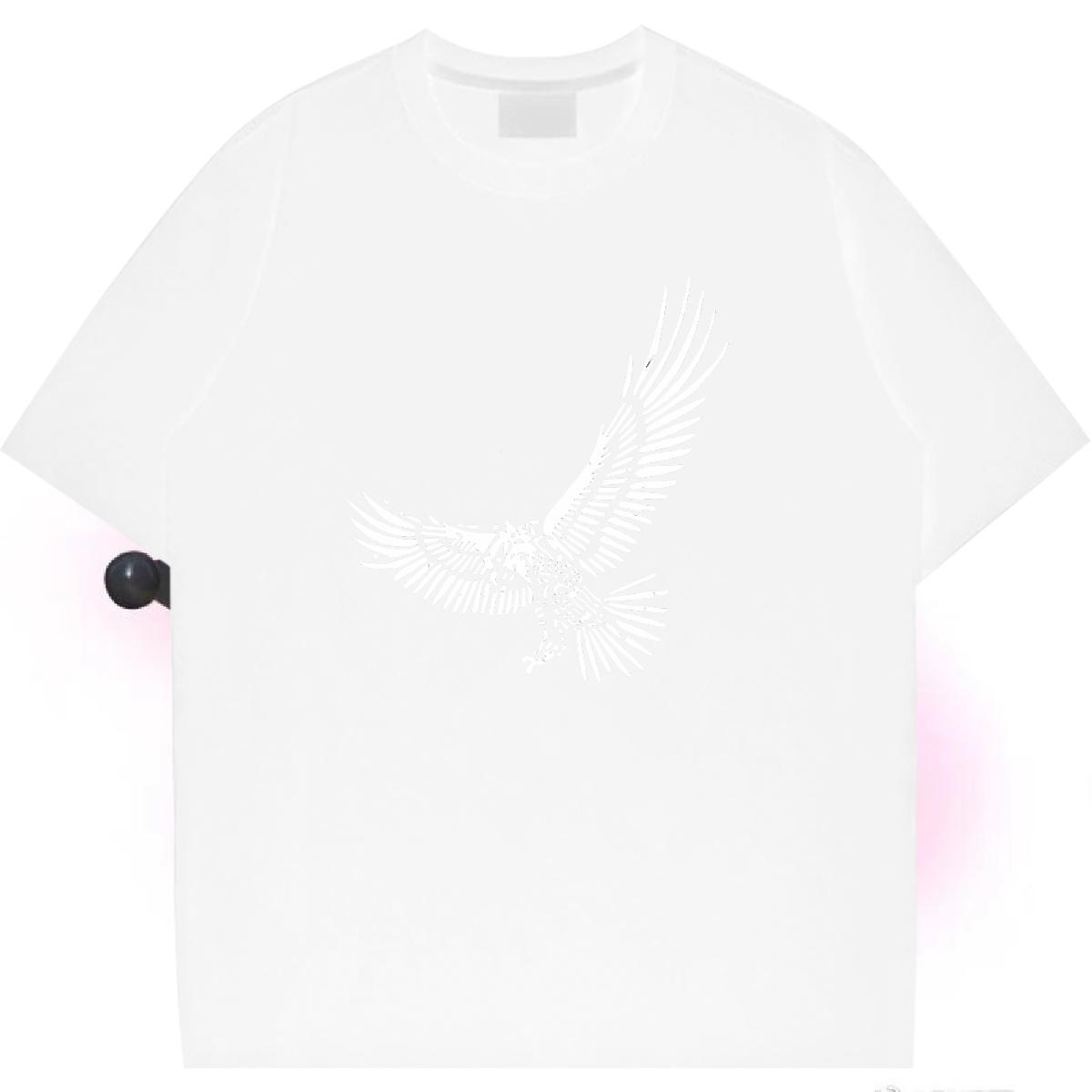 Designer T Shirt For Woman Breathable Crew Neck Unisex Tshirts Skull eagle Outdoor 230g 100% Cotton Classic Tops