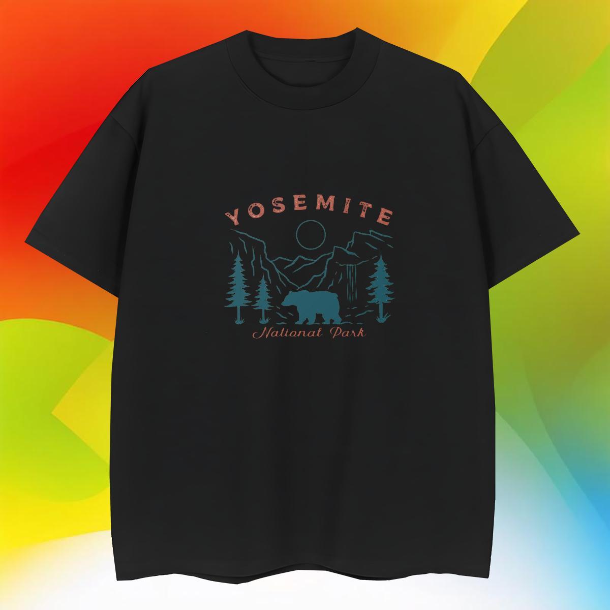 Unisex Men Tops Tees 100% Cotton 230g Hip Hop Street mountains Black White Crew Neck Breathable 2024 Summer T-Shirts for Men Top Tees