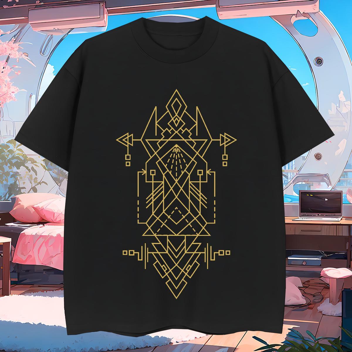 T Shirts Men 230g Cotton line Hip Hop Street Crew Neck DIY Logo Oversized Mens Tshirts Fashion Designer Loose Wear