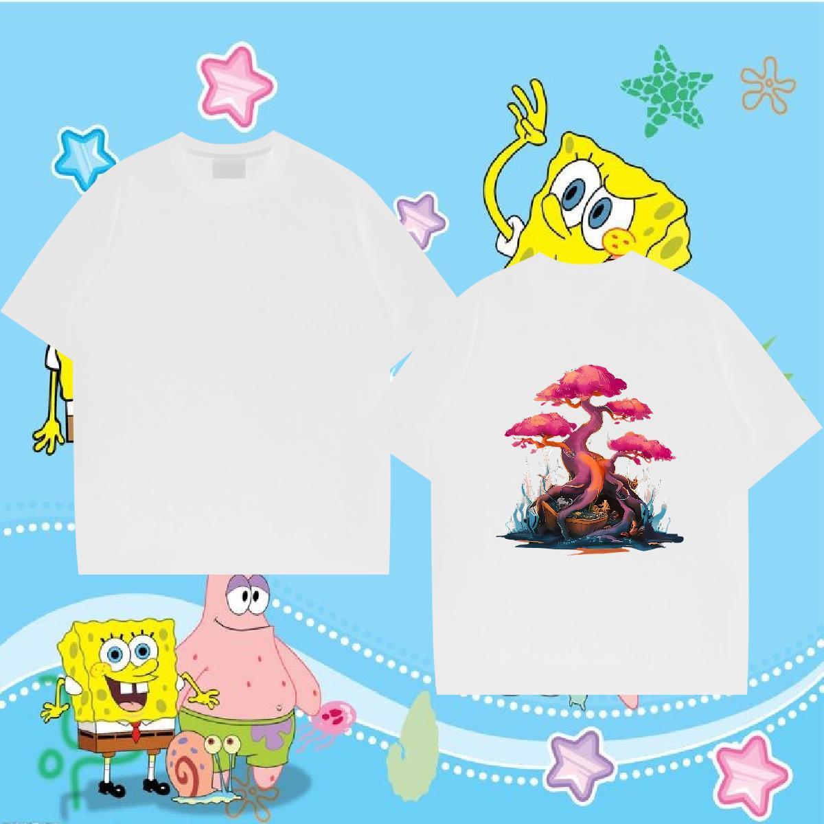Factory Direct Man T Shirts 100% Cotton 230g tree Beach Clothes Crew Neck Cool Men Tshirts Oversized