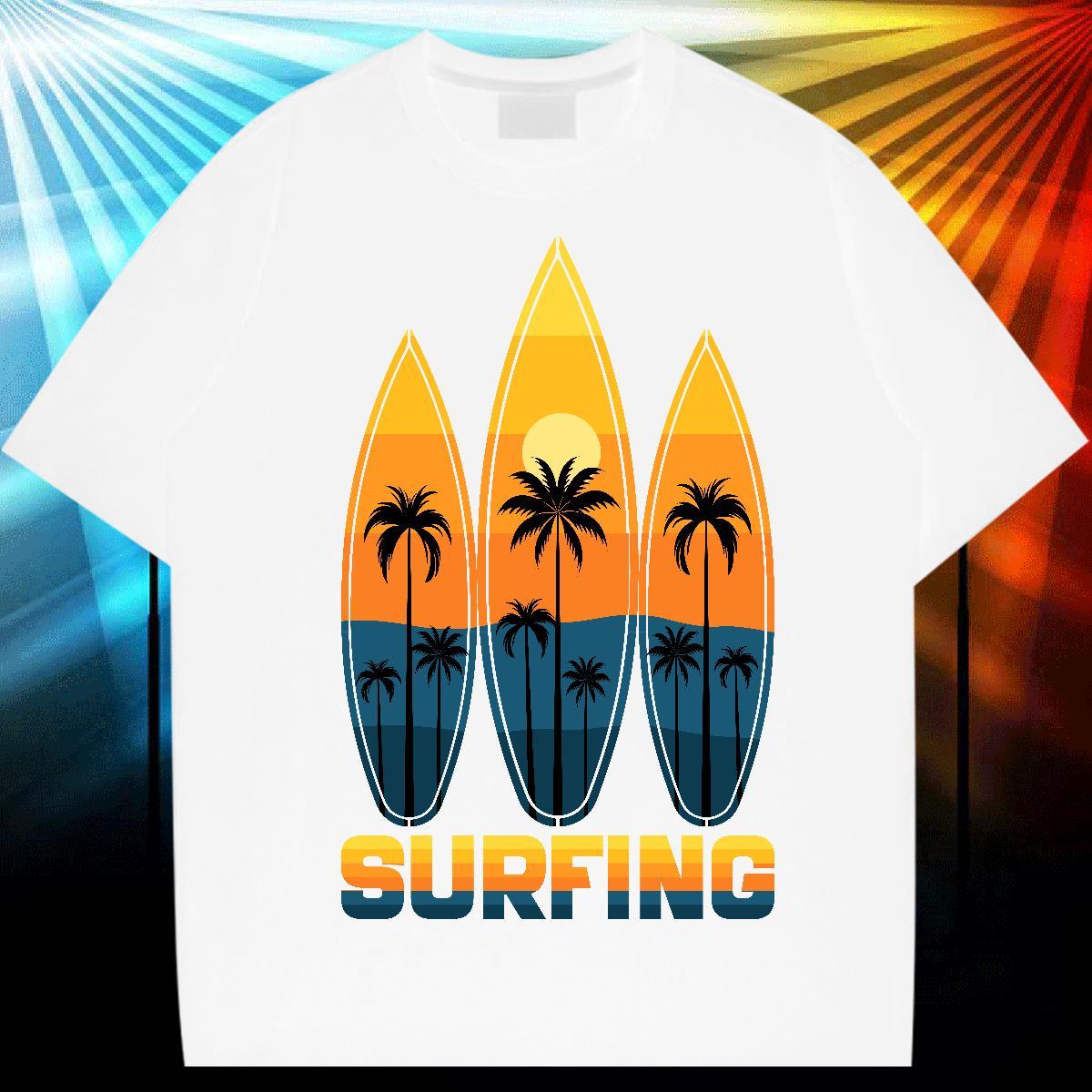 2024 T shirt 100% Cotton 230g tree Hip Hop Tshirts O Neck Short Sleeves High Quality Men Tops Tees Oversized 4XL