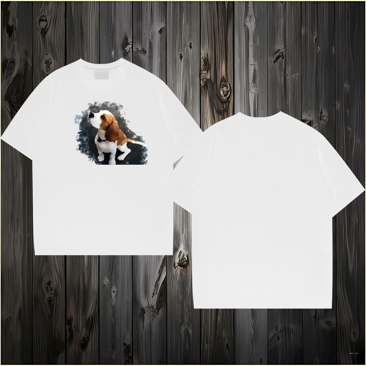 Free Shipping T Shirt For Man 100% Cotton 230g dog Sport Wear Crew Neck Unisex Men Tees Custom Printed