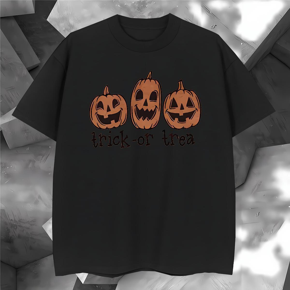 Fashion Designer Man T Shirts 230g 100% Cotton halloween Hip Hop Street Clothings Round Neck Short Sleeve Cool Design Tshirts Oversized 4XL