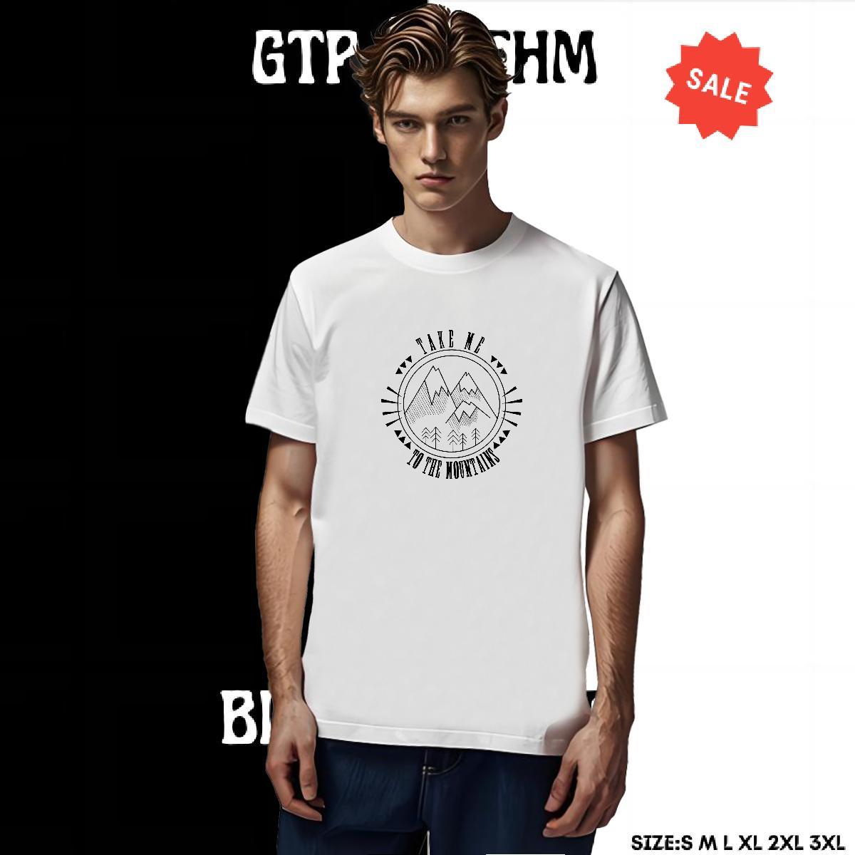 Popular Men Tops Tees 230g Pure Cotton Sport mountains Plus Size Custom Round Neck Short Sleeve 2024 New Man T Shirts Tee Shirt